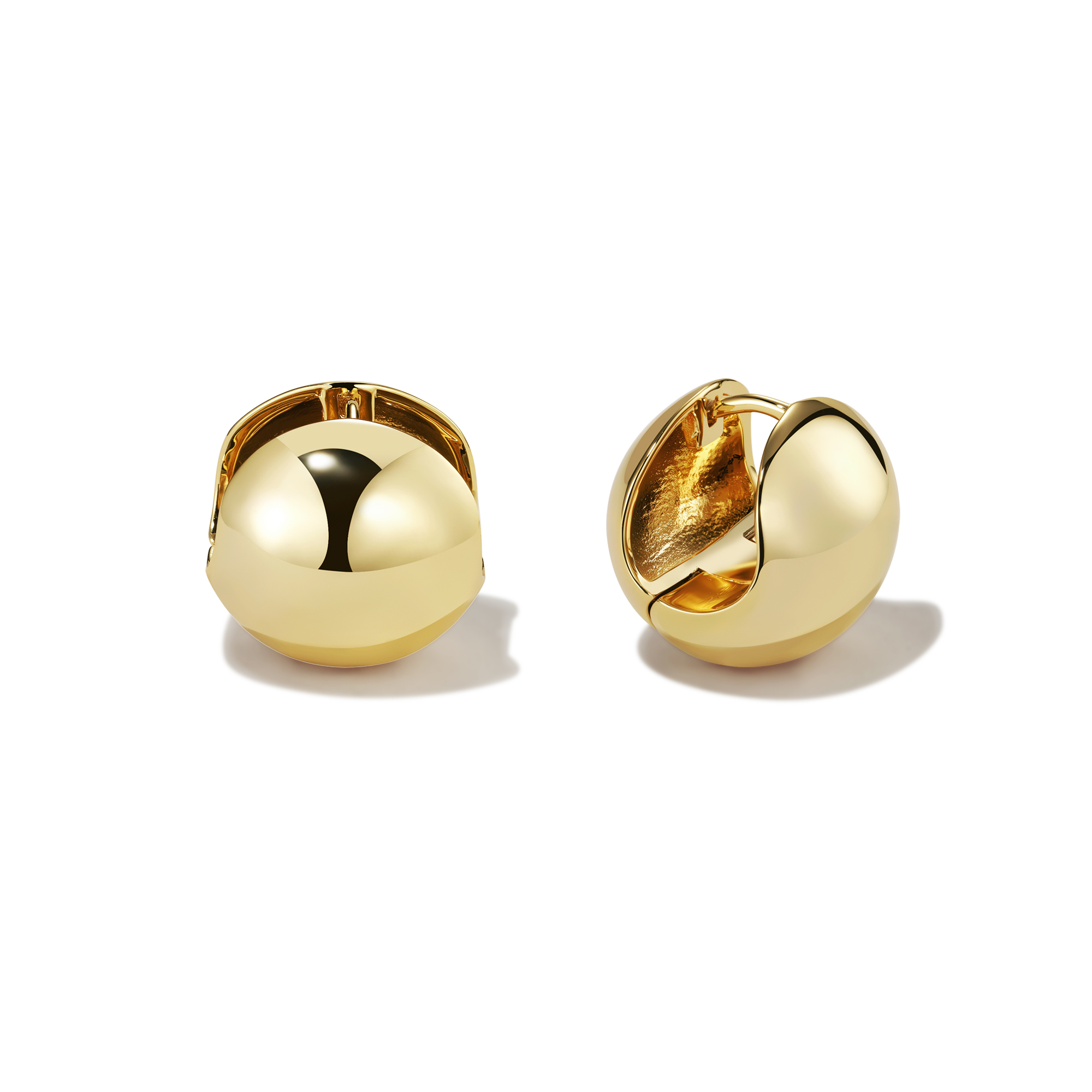 14K Gold Filled Sphere Hoops Earrings