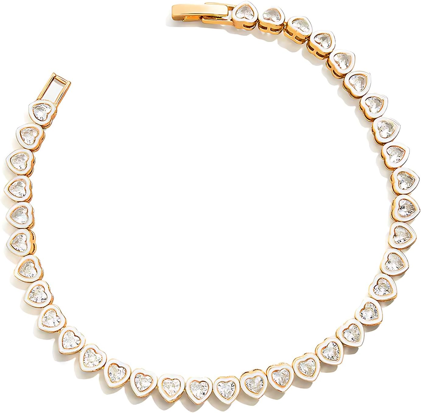 Heart Tennis Bracelet