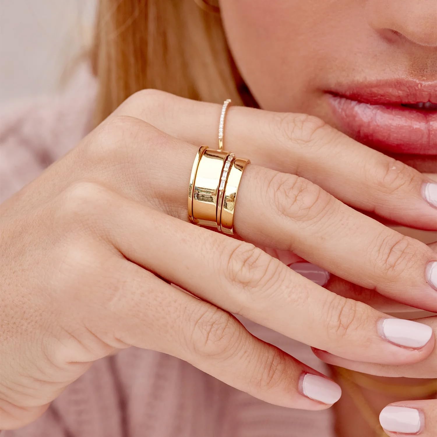 14K Gold Filled Minimalist Ring Set