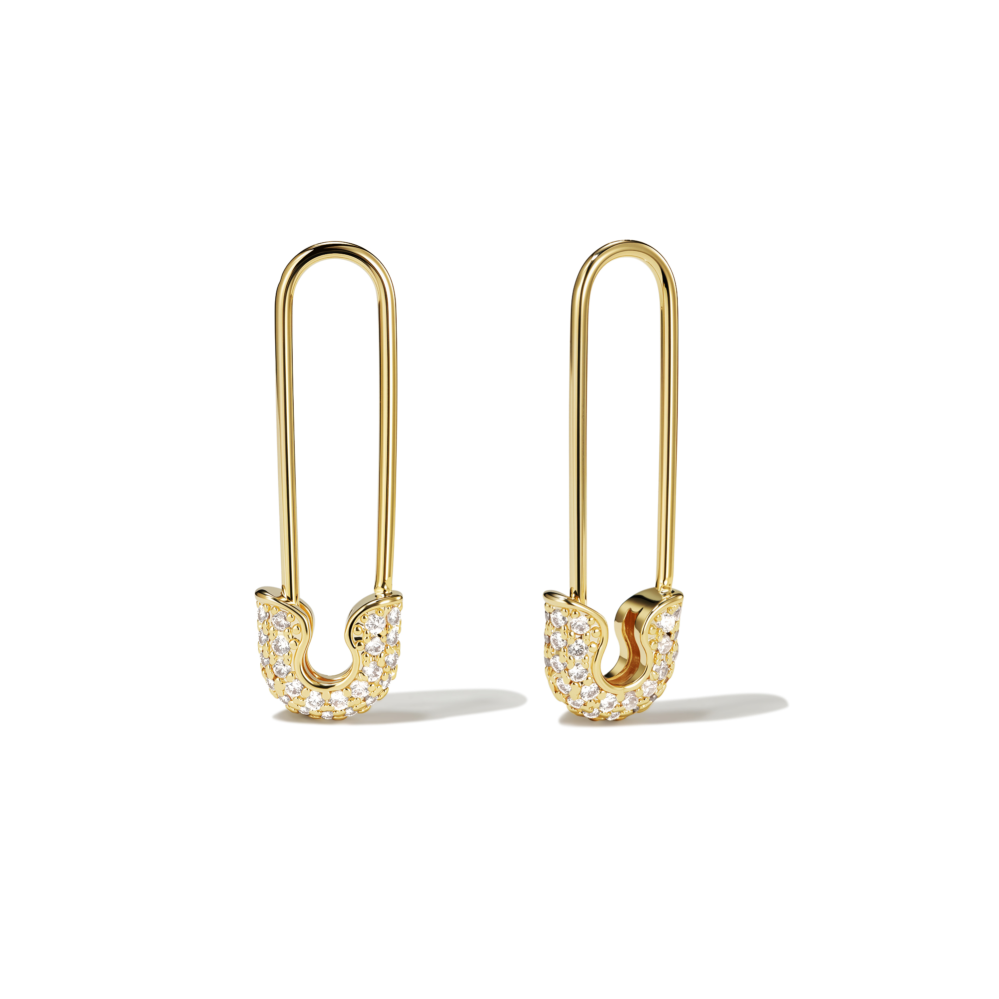 14K Gold Filled Safety Pin Earrings
