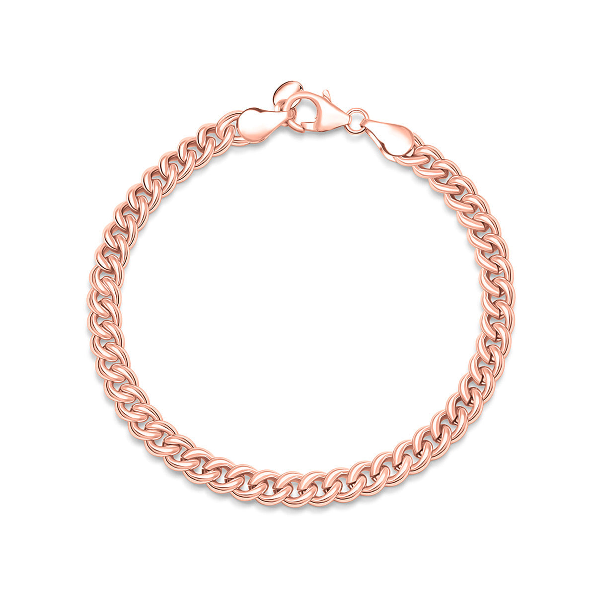 Rose Gold Curb Chain Bracelet