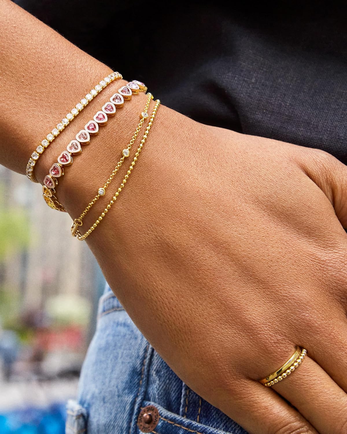 Square Tennis Bracelet